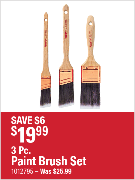 3 Pc. Paint Brush Set